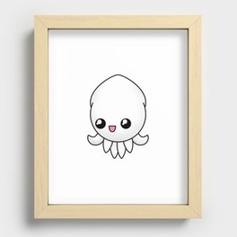 Super Kawaii Sea Buddies - Squid Recessed Framed Print