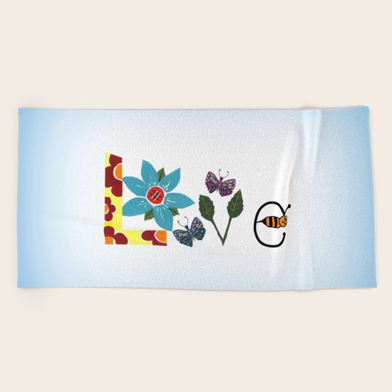 Nature Love Beach Towel
