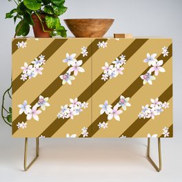 Lines and Flowers Design Credenza