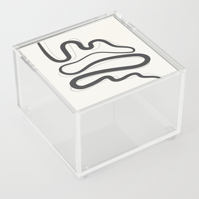 Minimalist Abstract Line Art 07-01 Acrylic Box