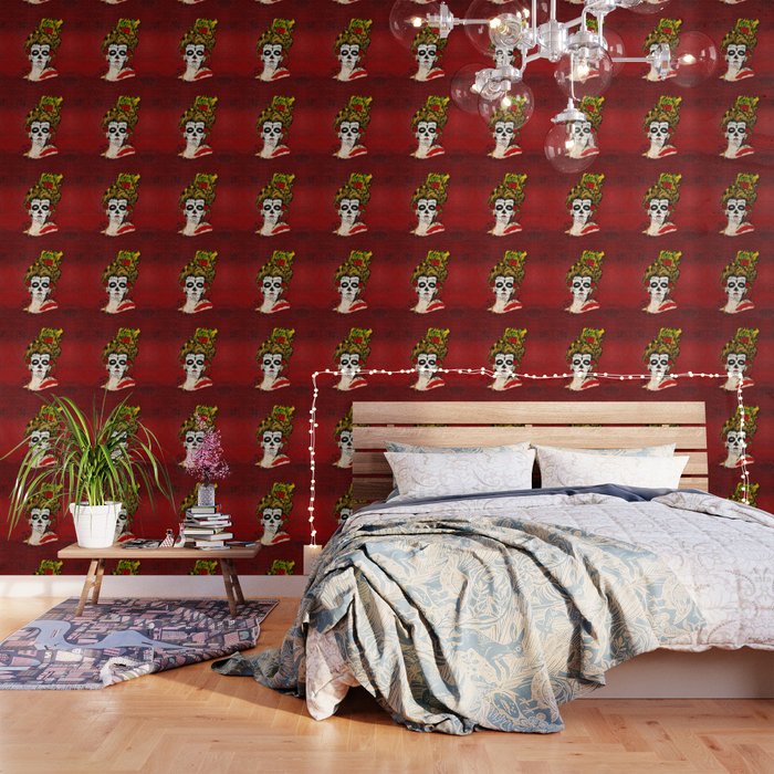 The Dead Skull Face Painting Wallpaper By Digitalizedteam Society6