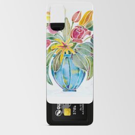 Flowers in a Blue Vase Android Card Case