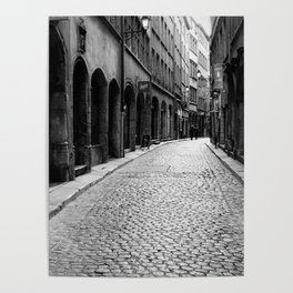 Stone Pavement Street: Vieux Lyon Poster