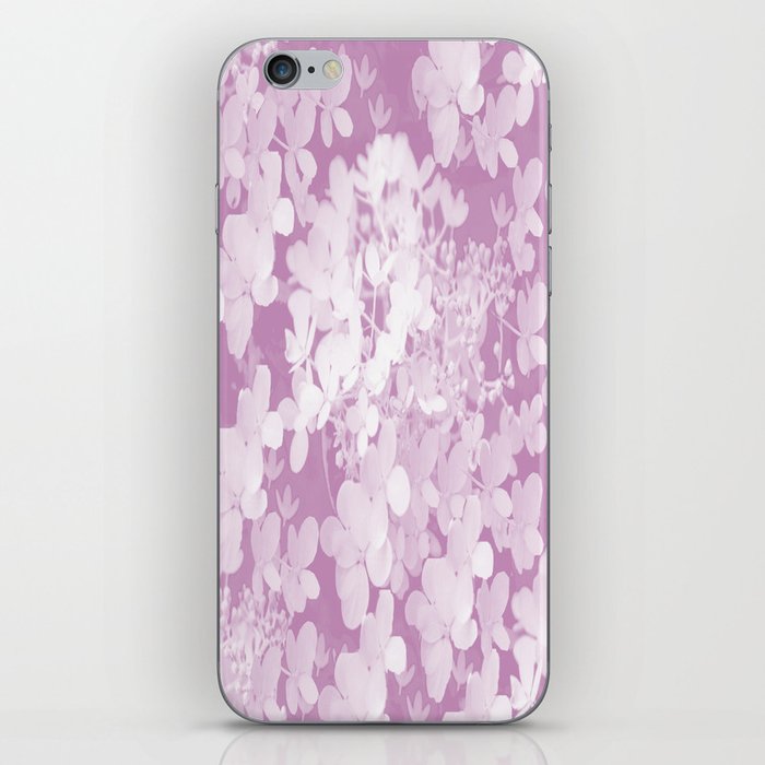 Pink Hydrangea Pastel Color #decor #society6 #buyart iPhone Skin