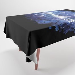 Libra Zodiac sign in a nebula Tablecloth