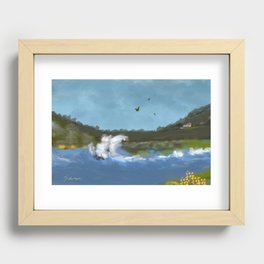 Stormy Monday At the Coast Recessed Framed Print