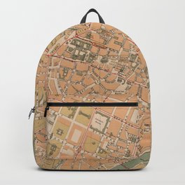 Vintage Map of Munich Germany (1890) Backpack