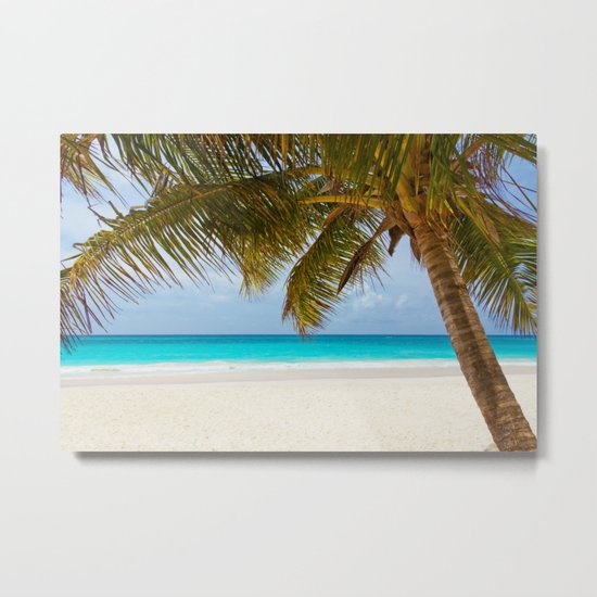 Tropical Beach Metal Print