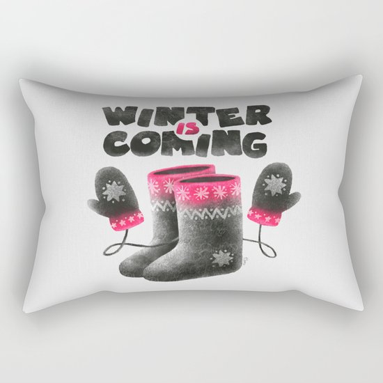 Winter Is Coming Rectangular Pillow