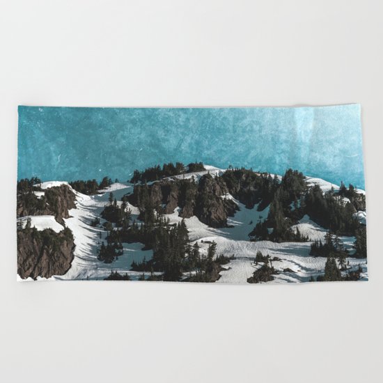 Mountain Morning Dew Beach Towel