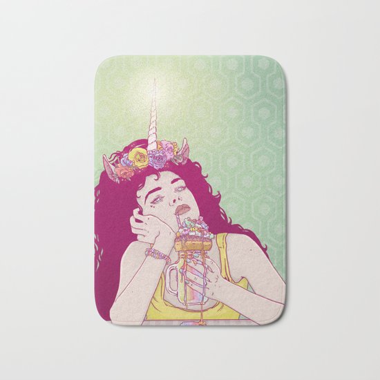 Unicorn Freakshake Lady Bath Mat