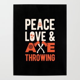 Axe Throwing Lover Poster