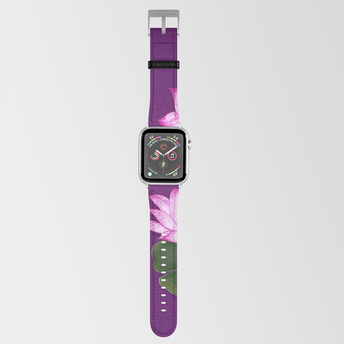 Lotus flowers with dragonflies Apple Watch Band