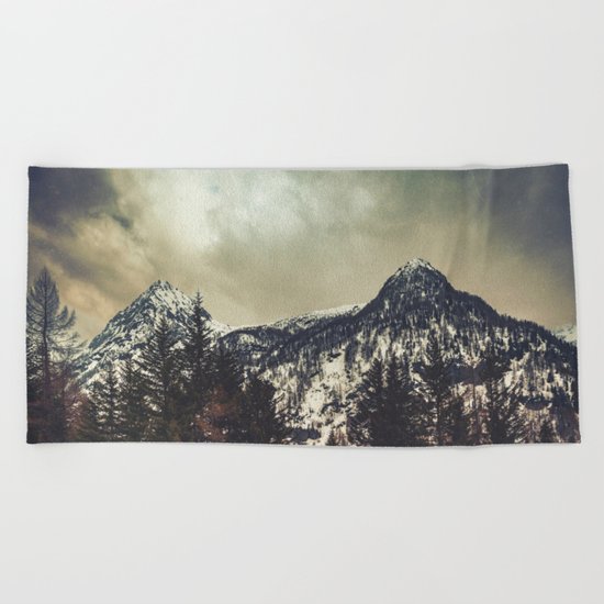 Alpine Twin Peaks Beach Towel