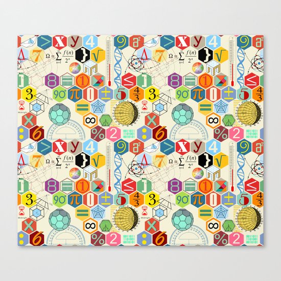 Math in color (little) Canvas Print