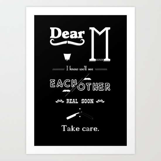 Dear M. Art Print