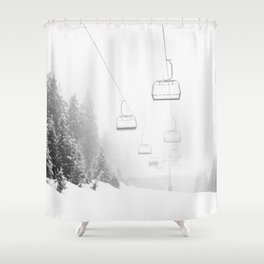 Ski Gondolas , Ski Lift Shower Curtain