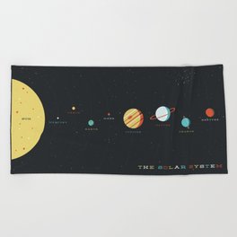 The Solar System Beach Towel