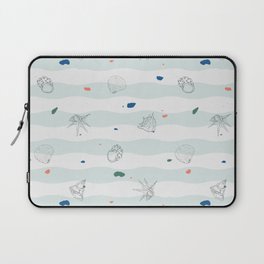 seashell seamless pattern with pastel colour palette Laptop Sleeve