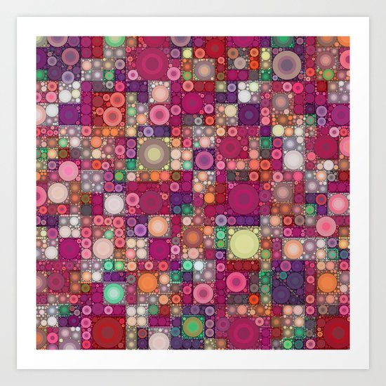 Bubble Quilt Art Print