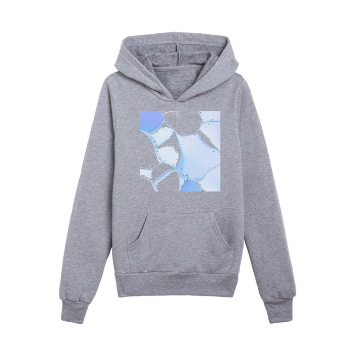 Magical Blue Abstract Boho Wave Modern Collection Kids Pullover Hoodie