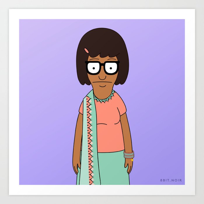 Desi Tina Belcher Tote Bag by Sabah Nawar