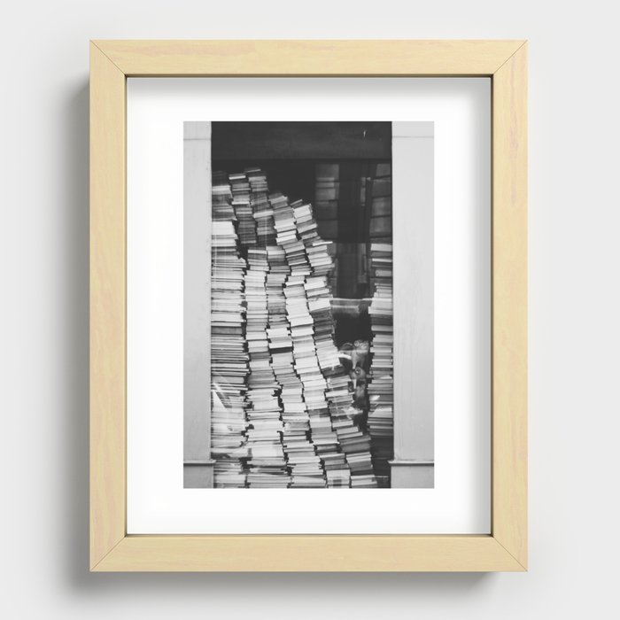 Books Recessed Framed Print