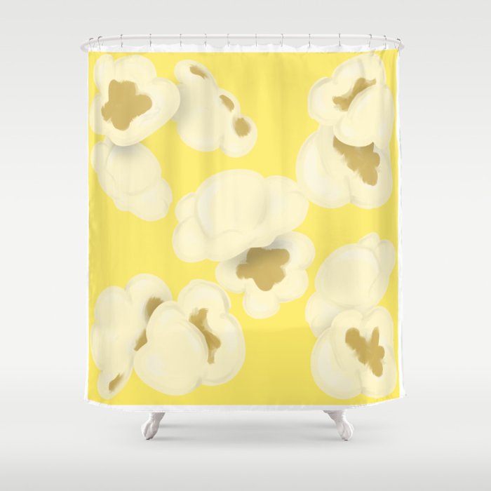 Buttered popcorn Shower Curtain