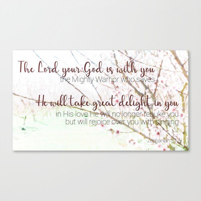 Zephaniah 3  17 Canvas Print