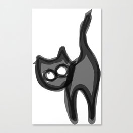 Peeking Cat Canvas Print