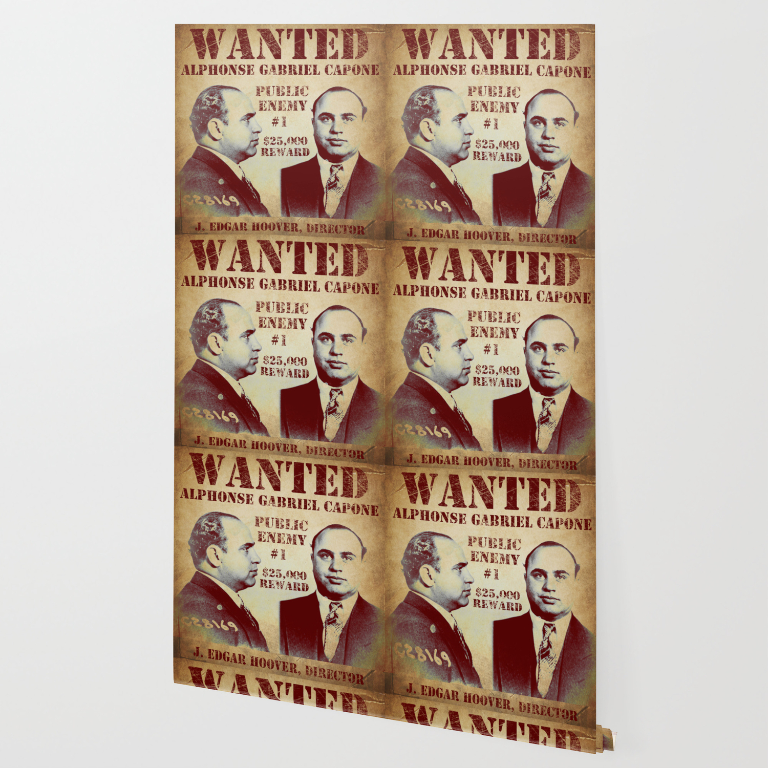 Al Capone Fbi Wanted Poster Wallpaper By Mindysommers Society6