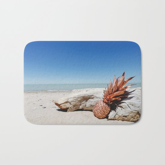 Rose Gold Pineapple Awesome Bath Mat