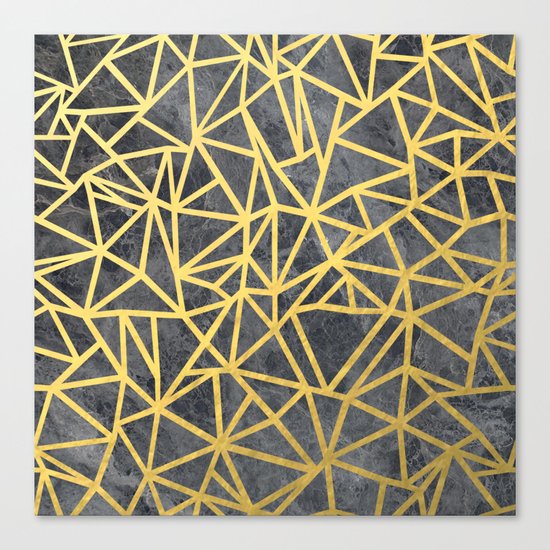 Ab Marb Gold Canvas Print