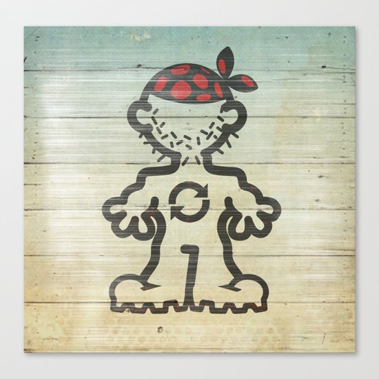 upcycle pirate Canvas Print