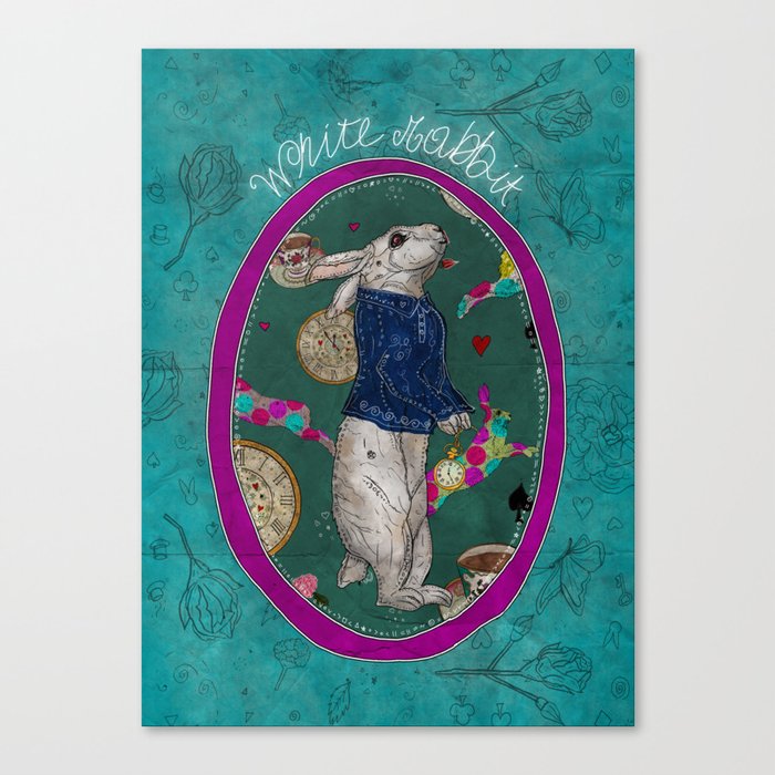 Follow the White Rabbit Canvas Print