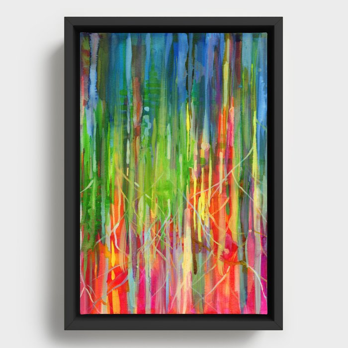 Forest Rainbow Framed Canvas