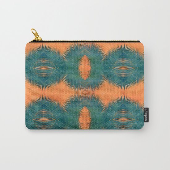 Coral Palm Carry-All Pouch