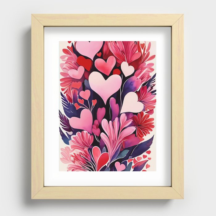 Wild Hearts Recessed Framed Print