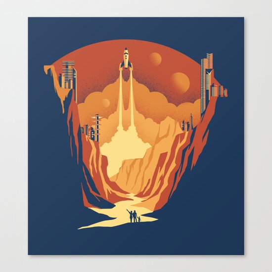 New World Canvas Print