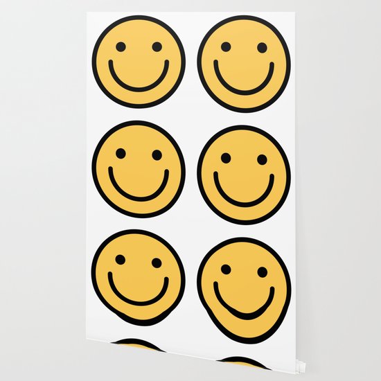Smiley Face Cute Simple Smiling Happy Face Wallpaper By Dogboo Society6