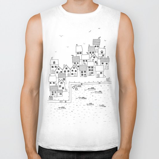 Harbour sketch Biker Tank