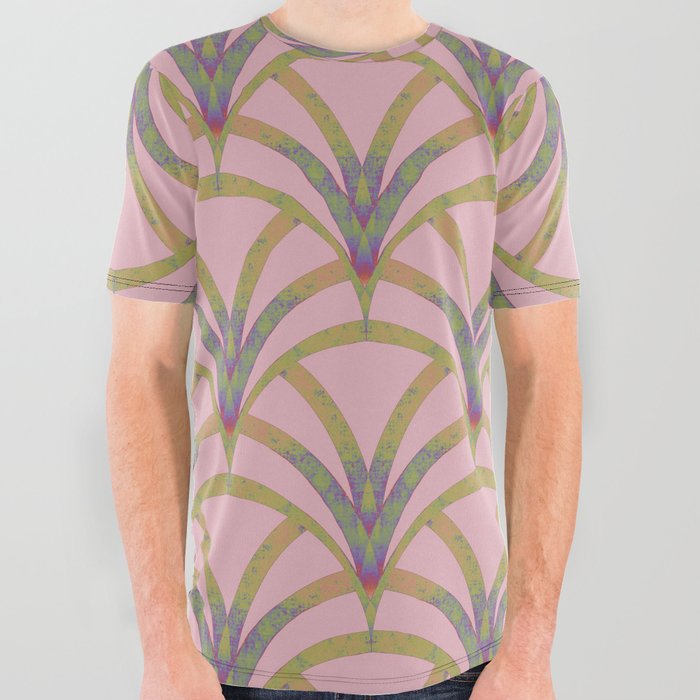 Abstract scales All Over Graphic Tee