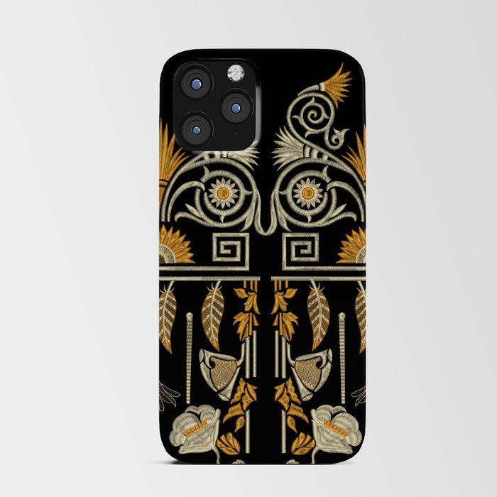 Egyptian art traditional gold border create hand made antique embroidery iPhone Card Case