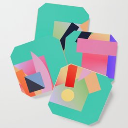 Abstract Geometric Shapes 215 Coaster