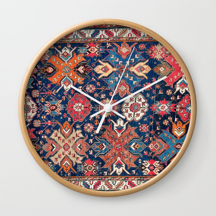 Derbent Daghestan Northeast Caucasus Rug Print Wall Clock