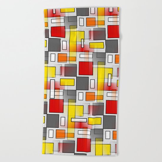 Abstract Layers Beach Towel