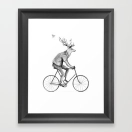 Even a Gentleman Rides Framed Art Print