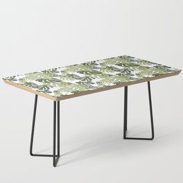 Tropical Monstera Leaves Coffee Table