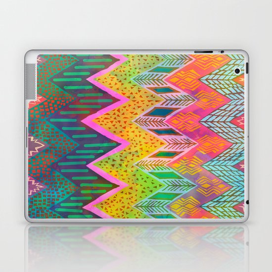 Tribal Chevron - Yellow Laptop & iPad Skin