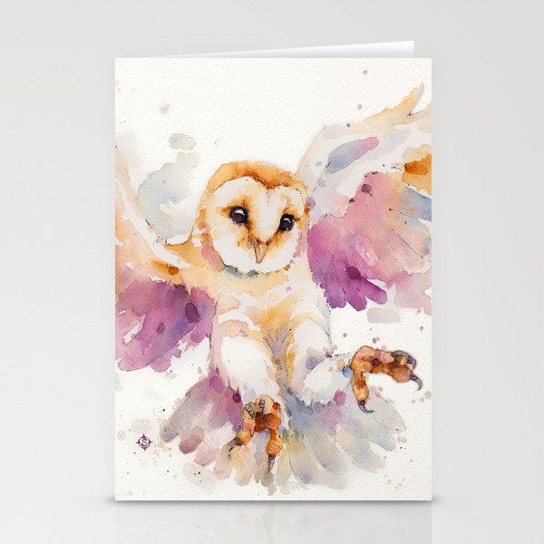 Twilight Owl Stationery Cards
